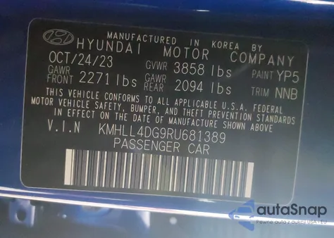 2024 Hyundai Elantra Se from USA, damaged, VIN KMHLL4DG9RU681389